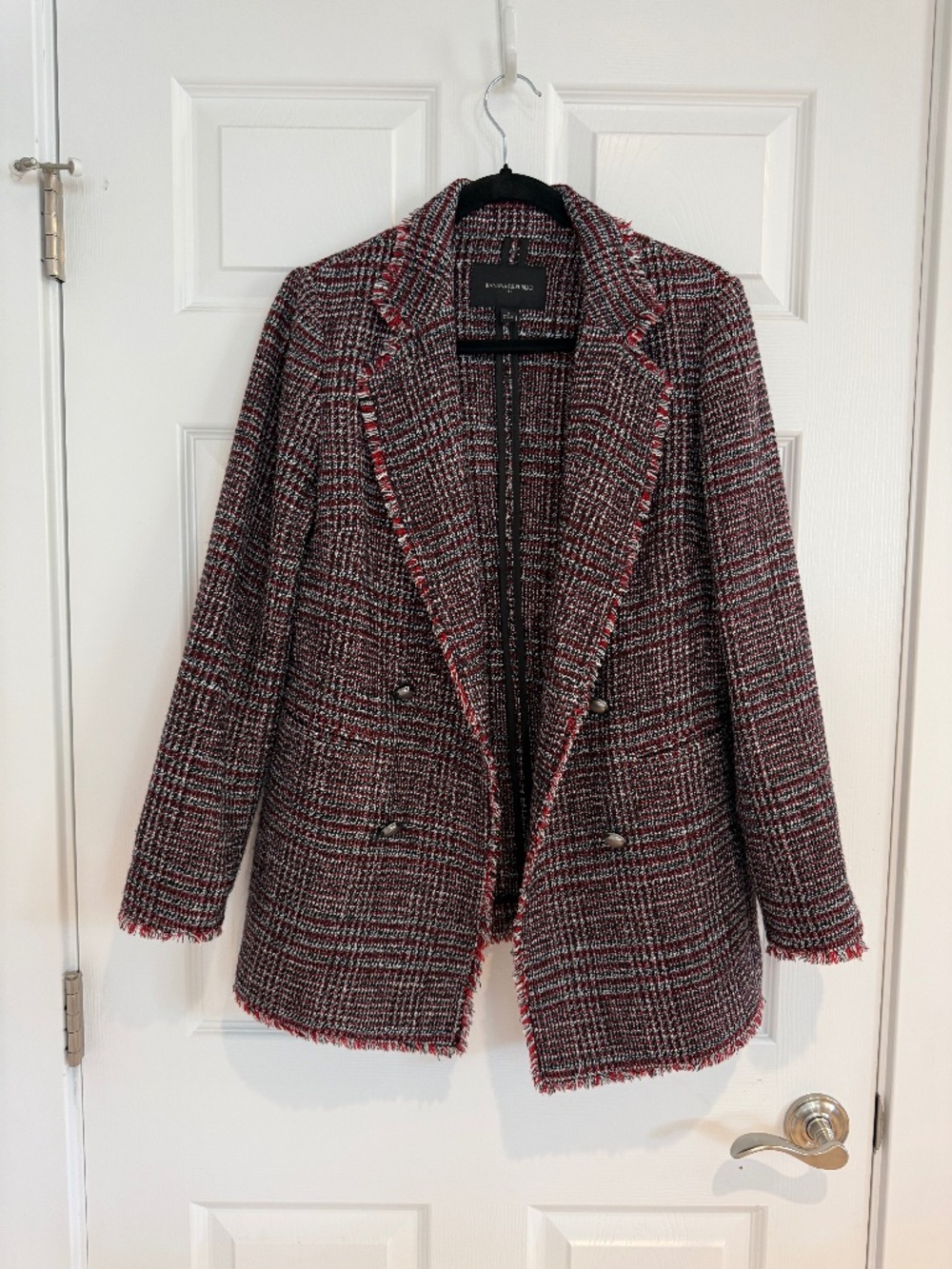 Banana Republic Tweed Open Blazer Jacket Women's Size 4